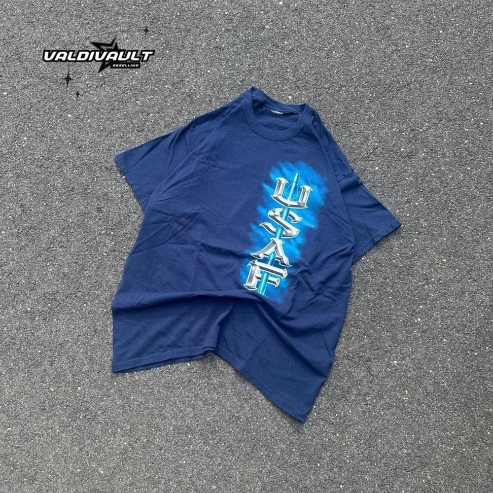 US Air Force T Shirt Navy Blue (Check Description)